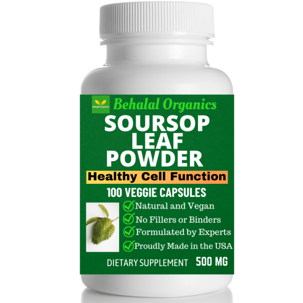 Soursop Leaf Powder Capsule Behalal Organics
