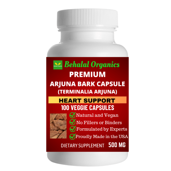 Arjuna bark capsules Behalal Organics