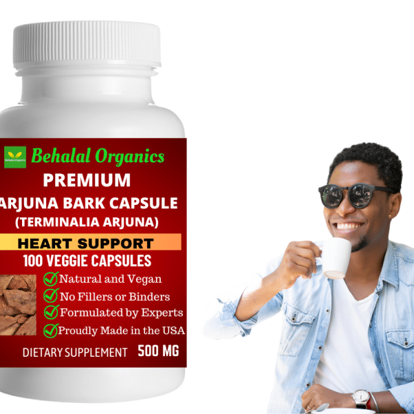 Arjuna bark capsules Behalal Organics