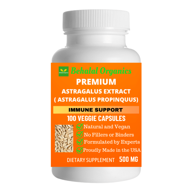 Astragalus extract capsules Behalal Organics