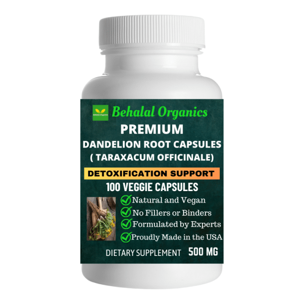 Dandelion Root capsules Behalal Organics