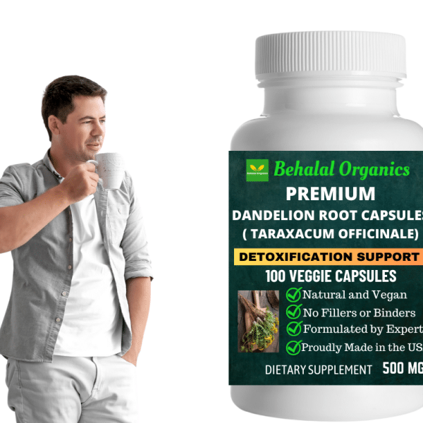 Dandelion Root capsules Behalal Organics