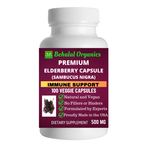 Elderberry capsules Behalal Organics