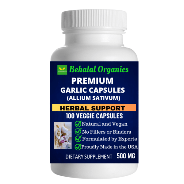 Garlic Capsules Behalal Organics