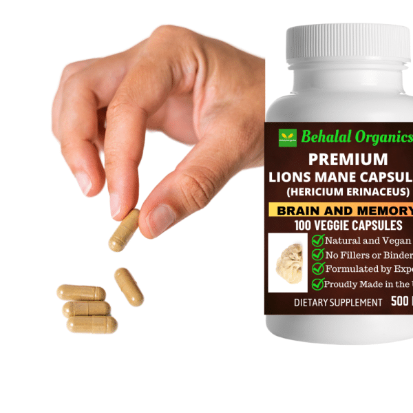 Lions Mane Capsules Behalal Organics