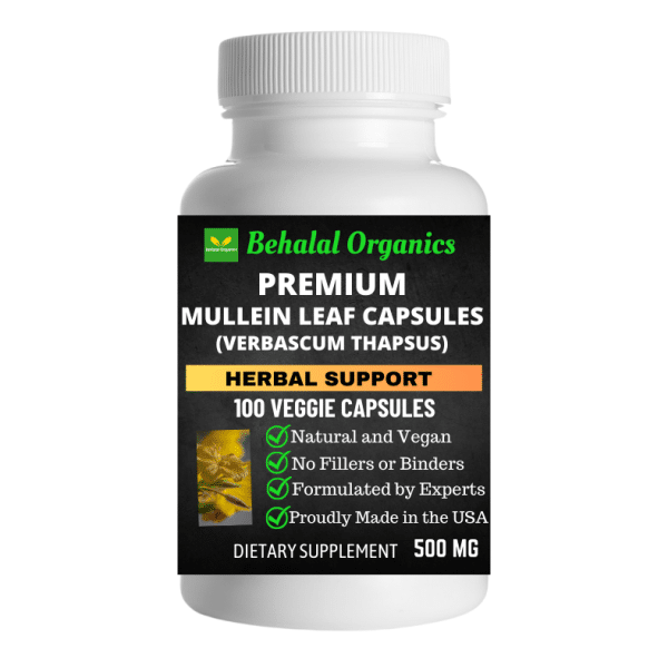 Mullein Leaf Capsules Behalal Organics