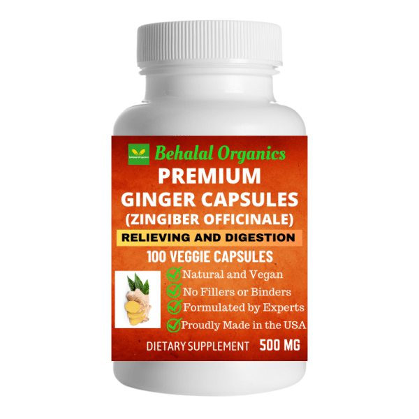 ⁠⁠Ginger Capsules Behalal Organics