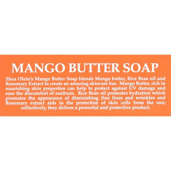 Shea Olein: Mango Butter Soap - 5 oz. - behalaal.com