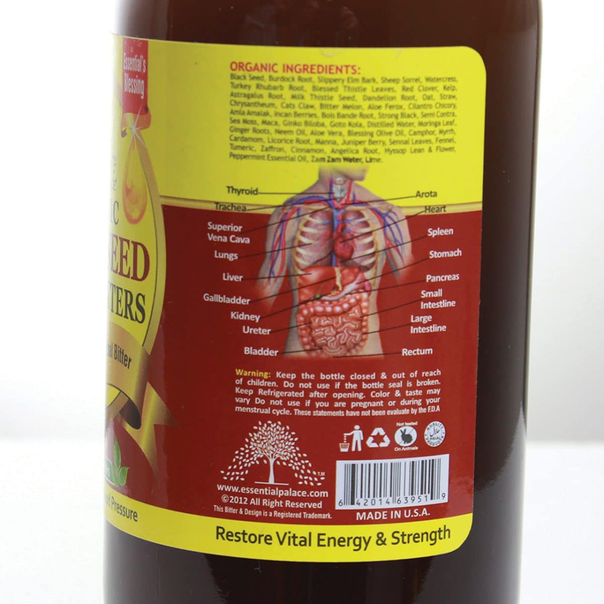 Organic Black Seed Bitters - 16 oz_Behalaal.com