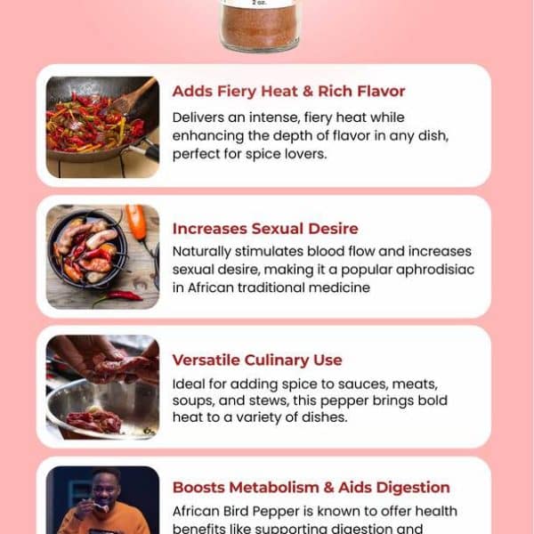 "Extra Spicy" Gourmet African Bird Pepper: 1 KILO_Behalaal.com