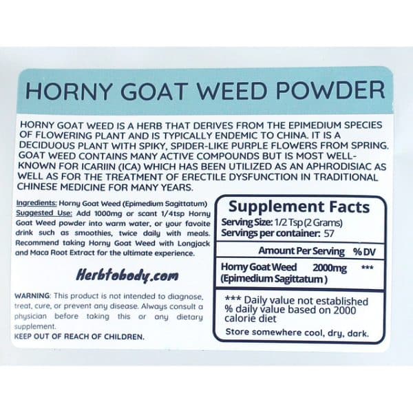 Horny Goat Weed Powder - 4 oz_Behalaal.com