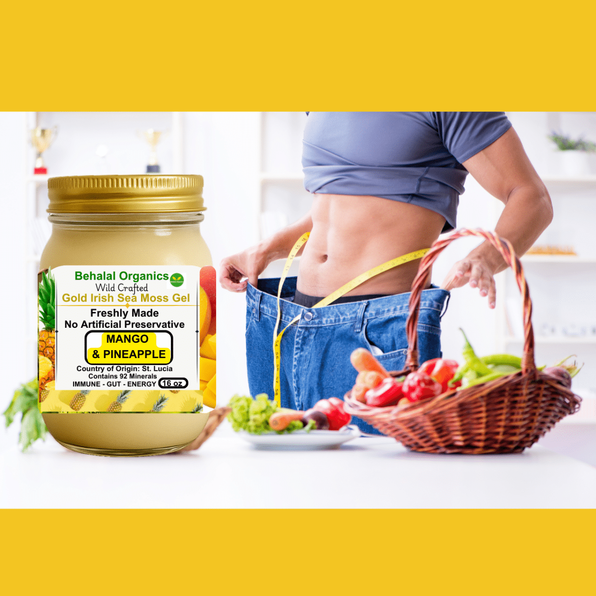 Irish Sea Moss Wildcrafted Gel with Pineapple & Mango – St. Lucia - Image 9