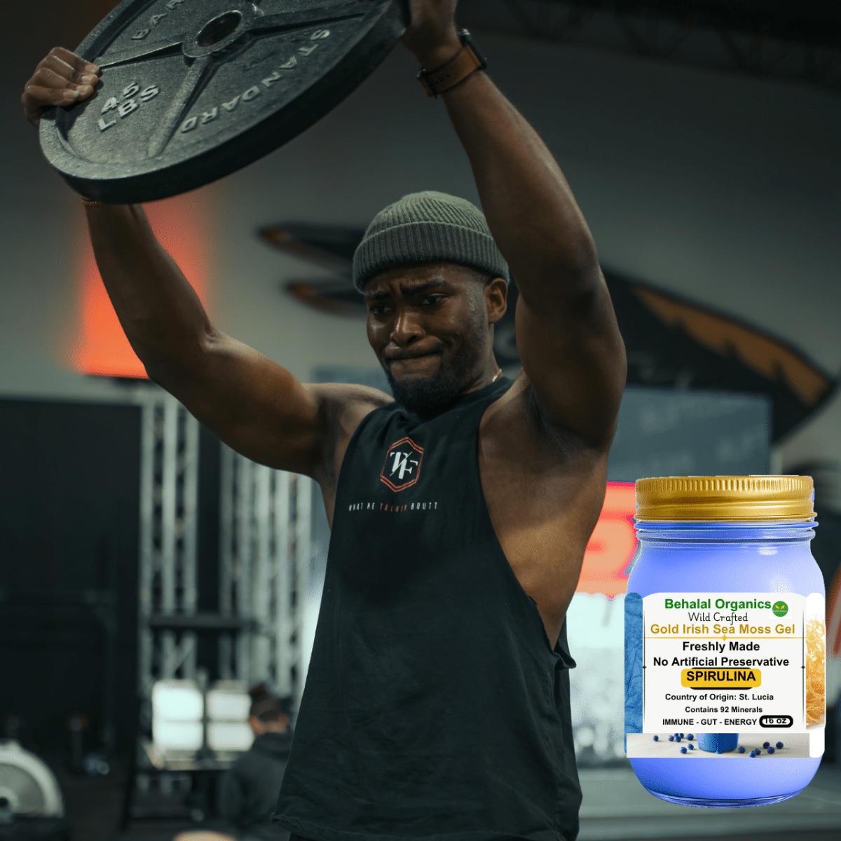 Irish Sea Moss Wildcrafted Gel with Spirulina - St. Lucia - Image 2