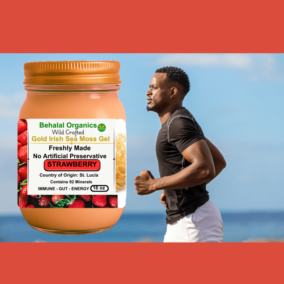 Irish Sea Moss Wildcrafted Gel with Strawberry – St. Lucia - Image 5